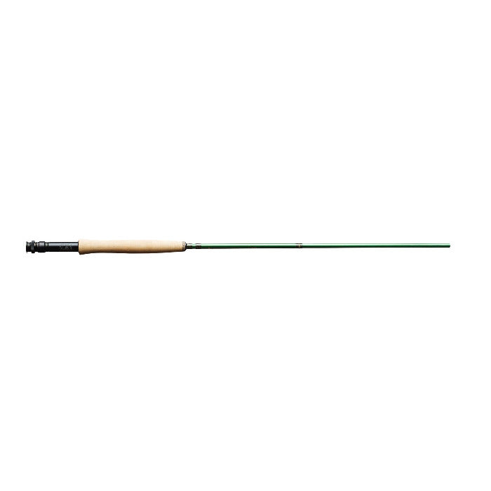 Redington Vice fly fishing rod, green shaft with cork grip and black reel seat