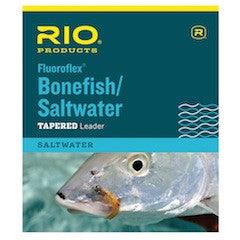 RIO Fluoroflex tapered leader for bonefish/saltwater, 9 ft 10 lb packaging