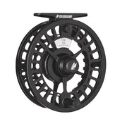 Sage ESN fly reel with black spoked face and central drag knob