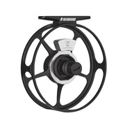 Sage ESN fly reel with black frame and silver spool face