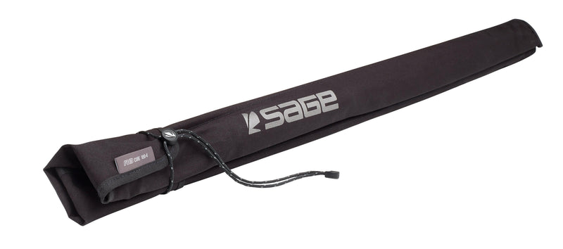 Sage fly rod bag with Sage logo, padded sleeve, and carry strap