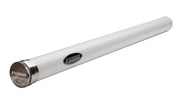 Sage fly rod grip section in light gray with Sage logo