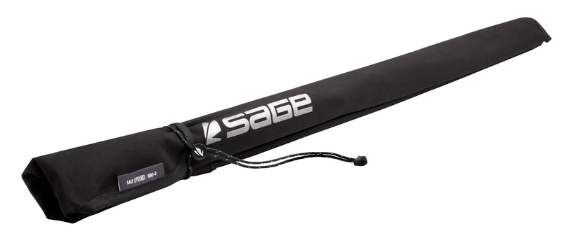 Sage Salt R8 fishing rod in black storage bag with zipper and carry handle
