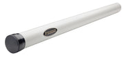 Sage Salt R8 fishing rod tube with gray end caps and Sage logo on the sleeve