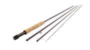 Fishing rod with cork handle and line guides
