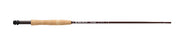 Fishing rod with cork handle and maroon blank