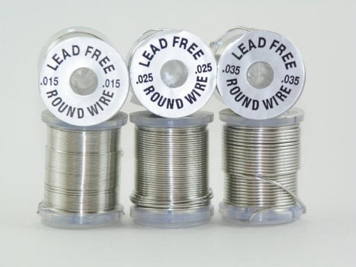 six spools of Round Lead Free Wire from Rangeley Maine fly fishing shop