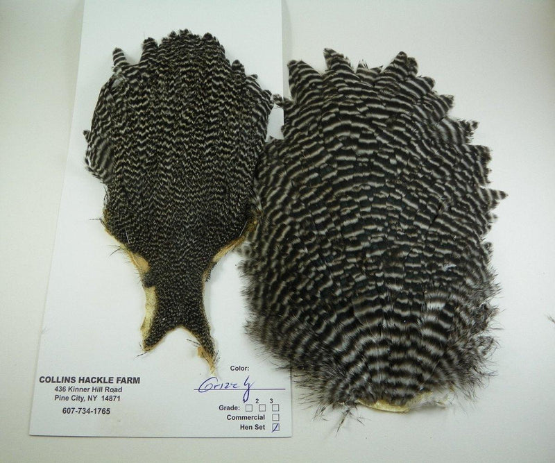 collins hen set feathers are used for soft hackle flies and more from Rangeley Maine fly shop