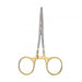 Dr. Slick 5 1/2" long clamps with large gold colored finger loops and straight jaw