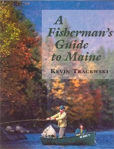 Fisherman's guide to Maine book cover with fisherman on a boat and title text