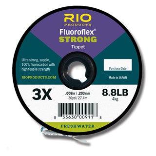 Fishing line tippet spool with purple label, 3X 8.8 lb, freshwater