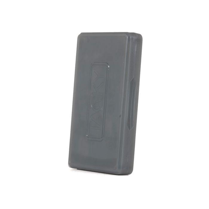 Tacky Daypack 2x storage panel, dark gray plastic with recessed handle detail