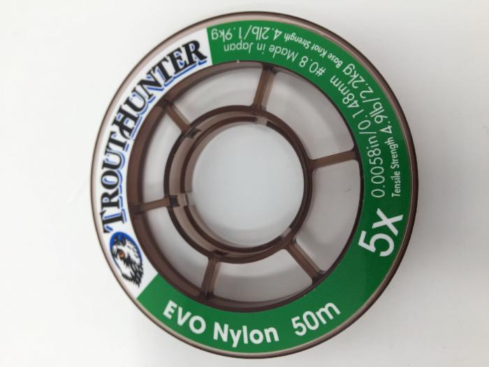 Evo nylon tippet line spool, 50 m, 3X